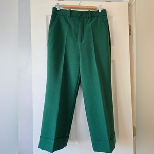 Zara Emerald Green Culotte Pants